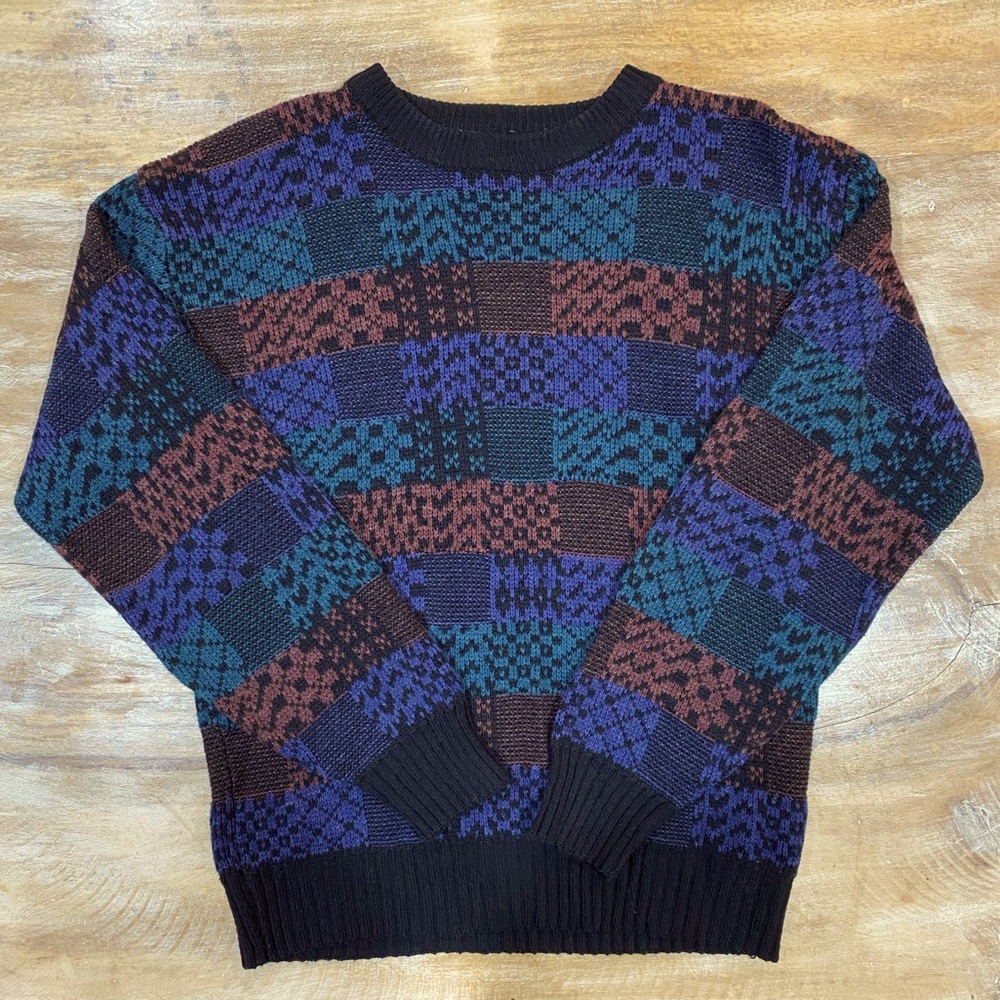 Vintage Wool Blend Knit Sweater